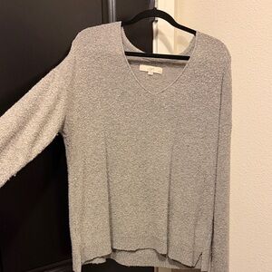 Ann Taylor LOFT Gray Women's vneck Sweater